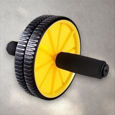 zxxxt Fitness AB Wheel / AB Roller Dual Wheel Core Trainer_268 Ab Exerciser(Yellow)