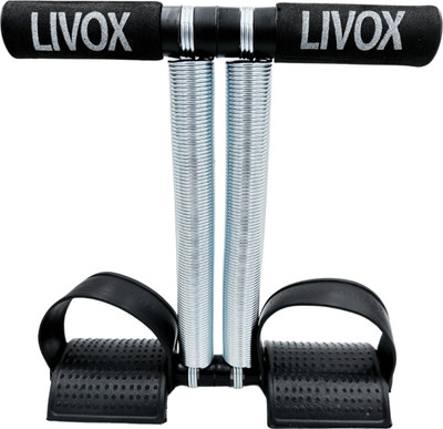 LIVOX Tummy Trimmer with Double Spring for Burn Calories & Tone Muscles Ab Exerciser(Black)