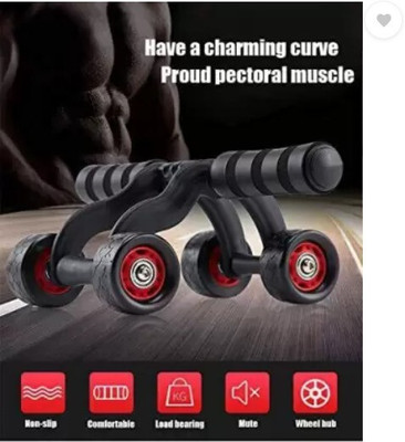 NAVER AB Roller 4 wheel Abdominal Exerciser Fitness Home Workout Ab Exerciser(Multicolor)