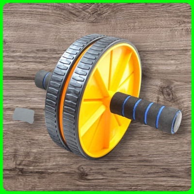 zxxxt Fitness AB Wheel / AB Roller Dual Wheel Core Trainer_656 Ab Exerciser(Yellow)