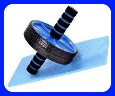 zxxxt New Double Wheel Ab Roller Gym For Exercise Fitness Equipment Workout Ab Exerciser(Multicolor)