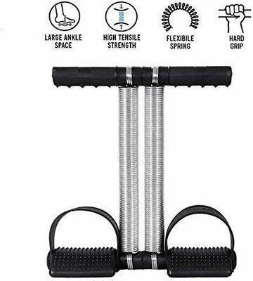 LIVOX Double Spring Waist Trimmer-Abs Exerciser-Body Toner-Fat Buster Ab Exerciser(Black, Silver)