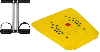 CODIVER Double tummy trimmer acupressure mar foot massager Ab Exerciser(Multicolor)