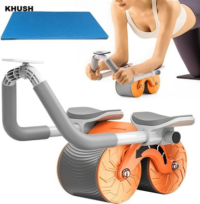 Mynxe Core Workout Roller, Abs Workout Equipment Automatic Rebound Wheel Ab Exerciser Ab Exerciser(Orange)
