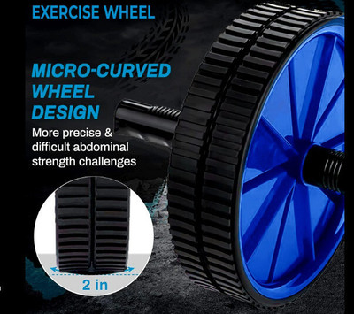 HOC Double Abdominal Wheel Ab Roller,Ab Roller for Gym & Fitness Workout Ab Exerciser(Multicolor)