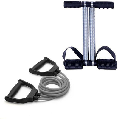IPLLIVE Double Spring Tummy Trimmer Ab Exerciser + Double Resistance Band, Toning Tube Ab Exerciser(Multicolor) IPLLIVE Double Spring Tummy Trimmer Ab Exerciser + Double Resistance Band, Toning Tube Ab Exerciser(Multicolor)