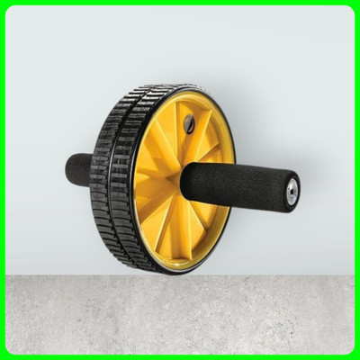 zxxxt Fitness AB Wheel / AB Roller Dual Wheel Core Trainer_1067 Ab Exerciser(Yellow)