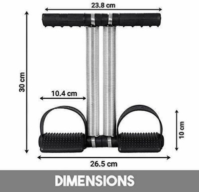 DHEER Double Spring Tummy Trimmer toning &stretching L4-home gym Ab Exerciser(Black) Ab Exerciser(Black)