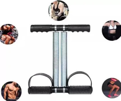 HOC Tummy Trimmer with Double Spring for Burn Calories & Tone Muscles Ab Exerciser(Black)