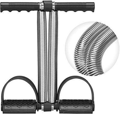 Krasava Double Spring Tummy Trimmer for Men and Women – Abdominal Fitness Equipment Ab Exerciser(Black)