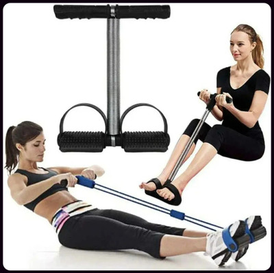 Athlian New_Single Spring Tummy Trimmer Resistance, Home Workout Equipment Ab Exerciser(Black)