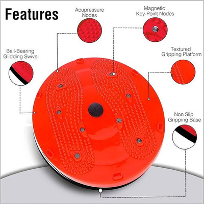 KBCCRAZY FITNESS TUMMY TWISTER Ab Exerciser(Red)