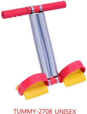 Y2M Tummy Trimmer 2708 UNISEX DOUBLE Steel Spring Burn Off Calories & Tone Muscles Ab Exerciser(Multicolor)