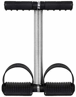 SUVIKSHA Single Spring Tummy Trimmer Exerciser for home, Gym Ab Exerciser(Silver, Black)