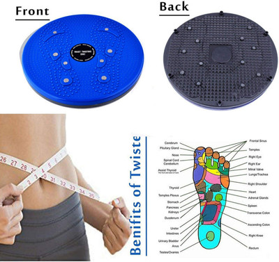 Batlow Tummy Twister Ab Roller Exerciser & Belly Fat Reducer for Men & Women Ab Exerciser(Multicolor)
