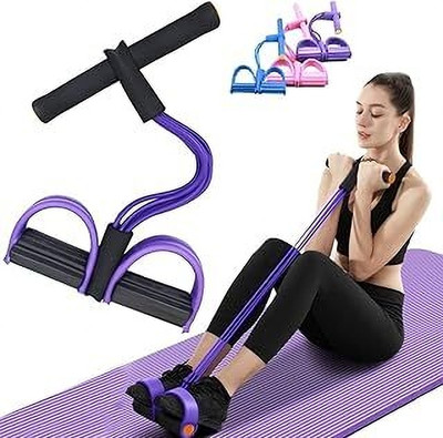 OKASTA Waist Reducer, Pull Rope Exerciser Ab Exerciser(Purple)