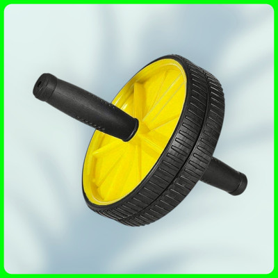 zxxxt Fitness AB Wheel / AB Roller Dual Wheel Core Trainer_1173 Ab Exerciser(Yellow)