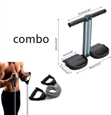 IPLLIVE Tummy Trimmer + Resistance band Toning Tube Ab Exerciser Home Gym Workouts Ab Exerciser(Black)