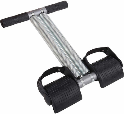HOUSE OF COMMON Double Spring Tummy Trimmer Pro.Upgrade for Customer Demand Home Gym Ab Exerciser(Silver, Black)