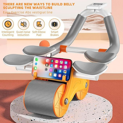SeaRegal Automatic Rebound Ab Abdominal Exercise Roller with Elbow Ab Exerciser(Multicolor)