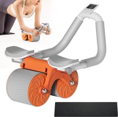 aaradhexport 2023 New Ab roller Wheel, Automatic Rebound 2 In 1 For Abs Workout Ab Exerciser(Orange)