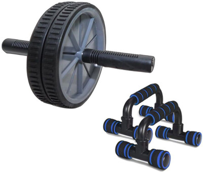 DE JURE FITNESS Home Workout Gym Fitness Accessory Push-Up Bar & Ab Exerciser(Grey)