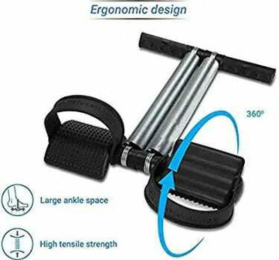 HACKERX Double Spring Tummy Trimmer Ab Exerciser(Black)