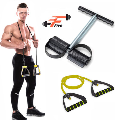 FFive Single Tummy Trimmer With Single Toning Tube Fitness Combo Ab Exerciser Ab Exerciser(Multicolor)