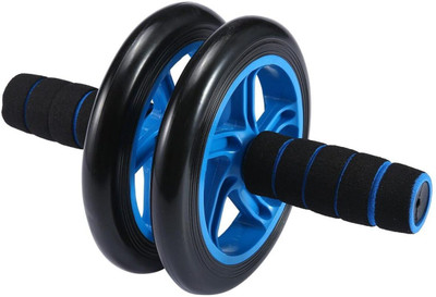 VICHAXAN Roller Wheel for Men & Women With Tummy Trimmer for Belly Fat Ab Exerciser Ab Exerciser(Blue, Black)