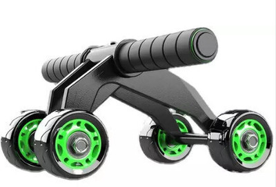 DHEER 4-Wheel Ab Roller/Fitness Accessories/Exerciser & Gym Equipment for Unisex Ab Exerciser(Multicolor)