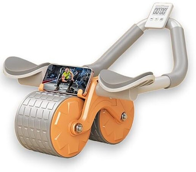 PaxMore Ab Roller Set with Silent Knee Pad Mat for Exercise Gym Ab Exerciser(Multicolor)