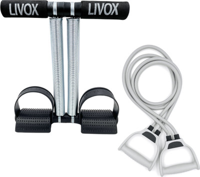 LIVOX Double Spring Tummy Trimmer With Double Toning Resistance Tube Heavy Quality Ab Exerciser(Multicolor)