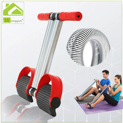 Manogyam Abs Tummy Trimmer With DOUBLE Steel Spring Burn Off Calories & Tone Your Muscles Ab Exerciser(Red, Black)