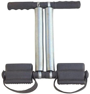 BKCFREEZE Tummy Trimmer with Double Steel Spring Ab Exerciser(Black, Silver)