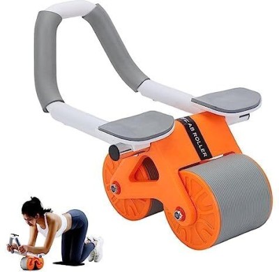 kbsales Ab Abdominal Exercise Roller with Elbow Support and Timer Workout for Home Ab Exerciser(Orange)