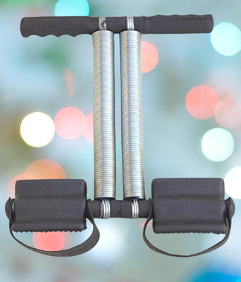 BKCFREEZE TUMMY TRIMMER HOME GYM FITNSS DOUBLE SPRING Ab Exerciser 53 Ab Exerciser(Black)