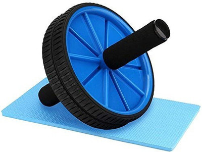 xwipe Double Wheel AB Roller with Knee Mat for Men and Women Ab Exerciser Ab Exerciser(Blue)