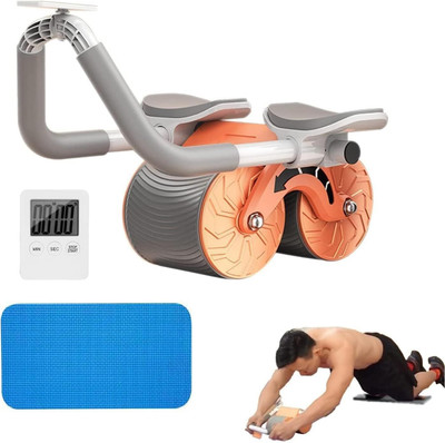 Pheonix Automatic Rebound Ab Abdominal Exercise Roller with Elbow Support and Timer Ab Exerciser(Multicolor)
