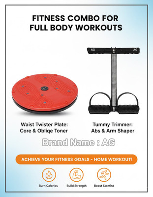 AG Enterprises Full Body Home Workout Kit: Twister Disc for Waist and Abs Exerciser. Ab Exerciser(Multicolor)