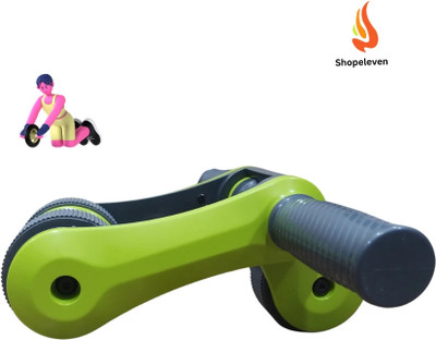 Shopeleven Ab Roller Wheel with Knee Pads, Workout Equipment for Home Workouts Ab Exerciser(Green)