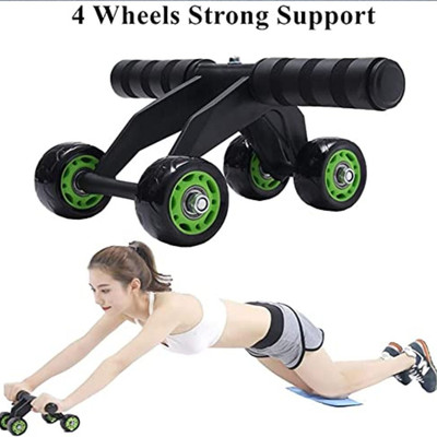 DHEER AB ROLLER EXERCISER Ab Exerciser(Black, Green)