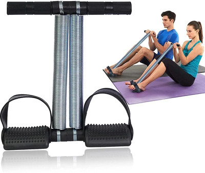 SIXTEEN Double Spring Tummy Trimmer & Ab Exerciser Ab Exerciser(Silver)