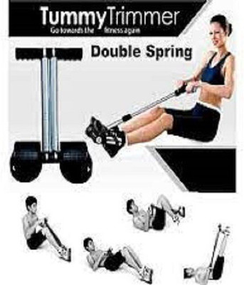 gamers hub Affective Tummy Trimmer with Double Spring Burn Calories Ab Exerciser Ab Exerciser(Black, Silver)