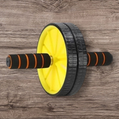 zxxxt Fitness AB Wheel / AB Roller Dual Wheel Core Trainer_79 Ab Exerciser(Yellow)