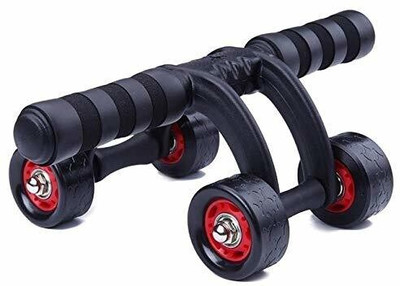 Koshteh 4-Wheel Ab Roller With Knee Mat - Abdominal Workout Fitness Exercise Ab Exerciser(Multicolor)