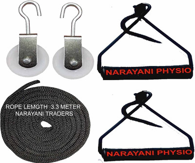 NARAYANI TRADERS Pulley and Rope Hand Shoulder Exerciser or Frozen Shoulder Exercise Kit Black Ab Exerciser(Multicolor)
