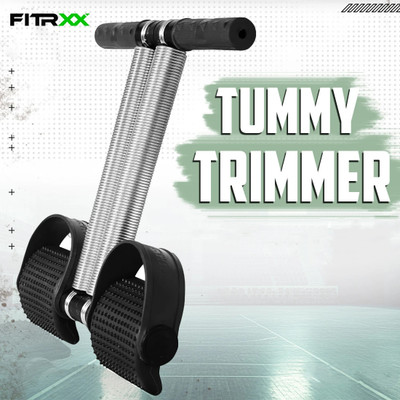 FITRXX Tummy Trimmer for Men Women Double Spring Exercise Equipment waist Machine Gym Ab Exerciser(Black, Multicolor, Red, Yellow, Silver)
