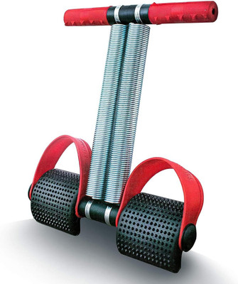 Manogyam RED BLACK Tummy Trimmer DOUBLE Steel Spring Burn Off Calories & Tone Your Muscles Ab Exerciser(Red, Black)