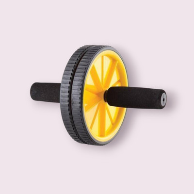 zxxxt Fitness AB Wheel / AB Roller Dual Wheel Core Trainer_319 Ab Exerciser(Yellow)