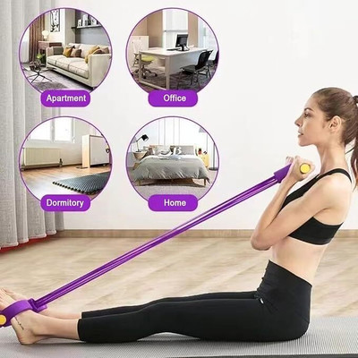 viyagee cm yoga pedal puller resistance band Ab Exerciser(Multicolor)